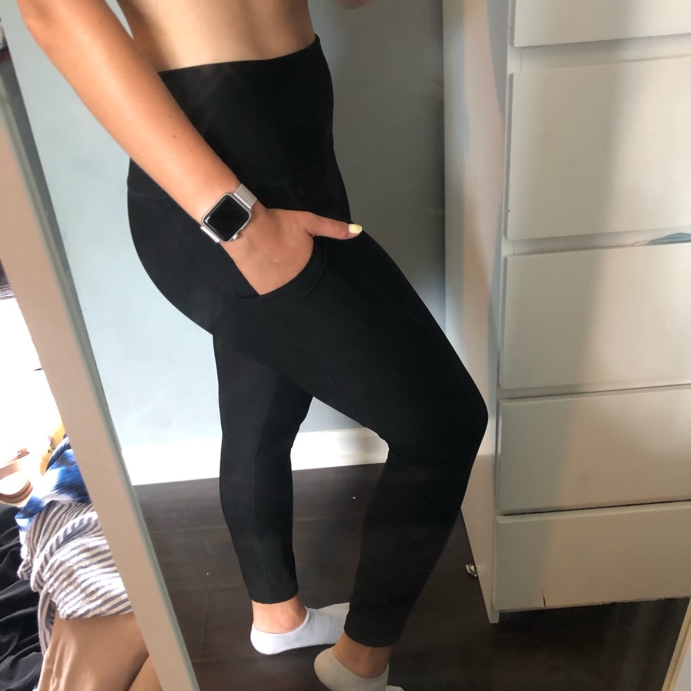 Reebok high waisted black leggings size M